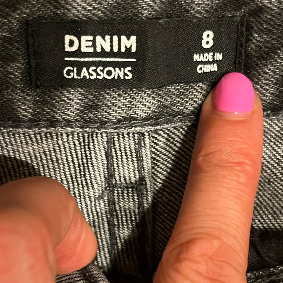 High Waisted Distressed Black Jeans - Picture 4 of 4